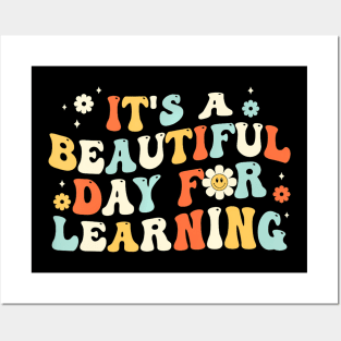 Its A Beautiful Day For Learning Cute Teacher First Day Posters and Art